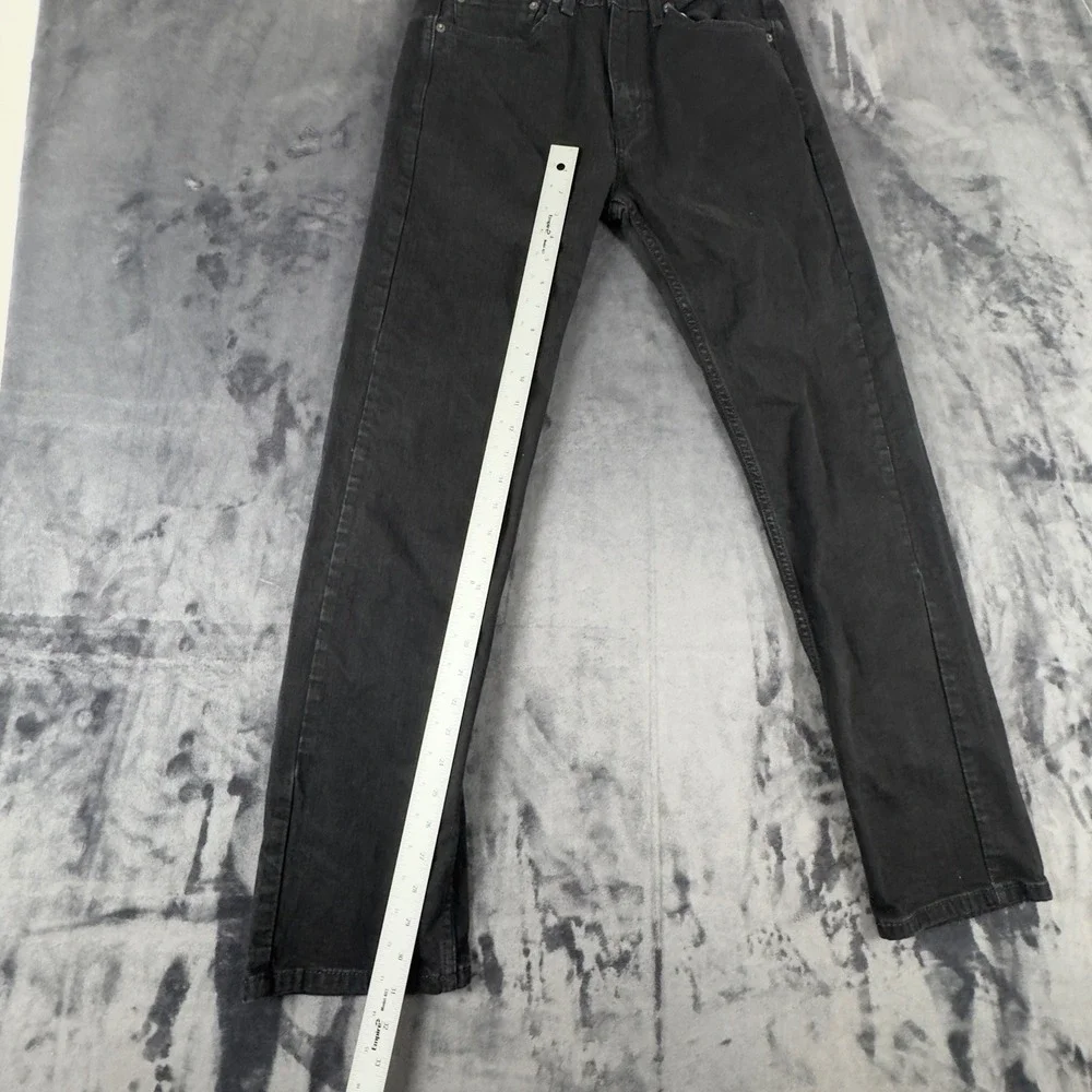 Levi's 505 Regular Fit Jeans Mens 32x32 Black Straight Leg Denim 00505-2342